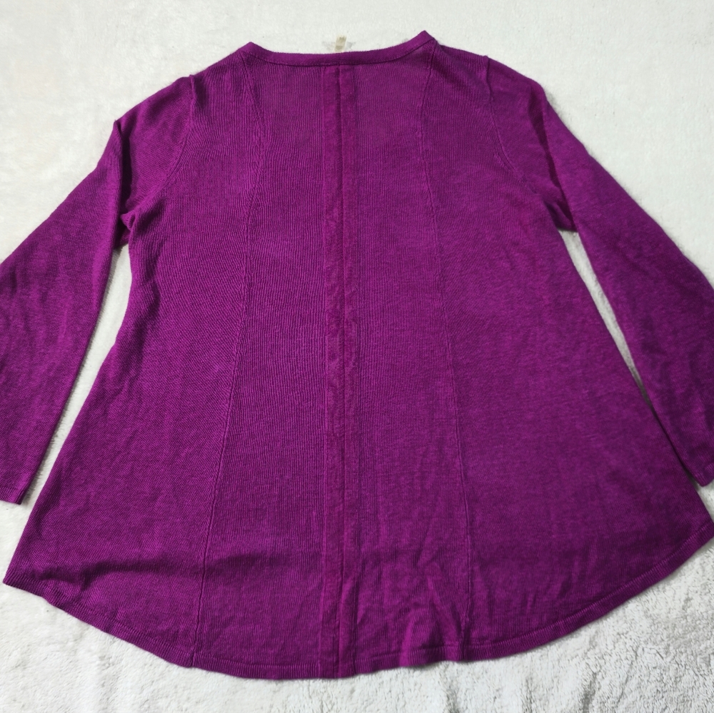 Eileen Fisher Purple Sweater Size L - Picture 3 of 9